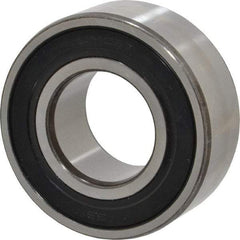 SKF - 30mm Bore Diam, 62mm OD, Double Seal Angular Contact Radial Ball Bearing - 23.8mm Wide, 2 Rows, Round Bore, 20,800 Lb Static Capacity, 28,600 Lb Dynamic Capacity - Exact Tool & Supply