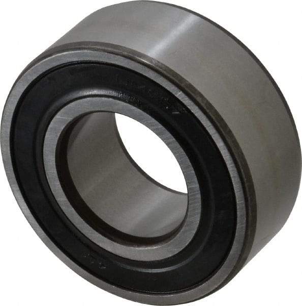 SKF - 30mm Bore Diam, 62mm OD, Double Seal Angular Contact Radial Ball Bearing - 23.8mm Wide, 2 Rows, Round Bore, 20,800 Lb Static Capacity, 28,600 Lb Dynamic Capacity - Exact Tool & Supply