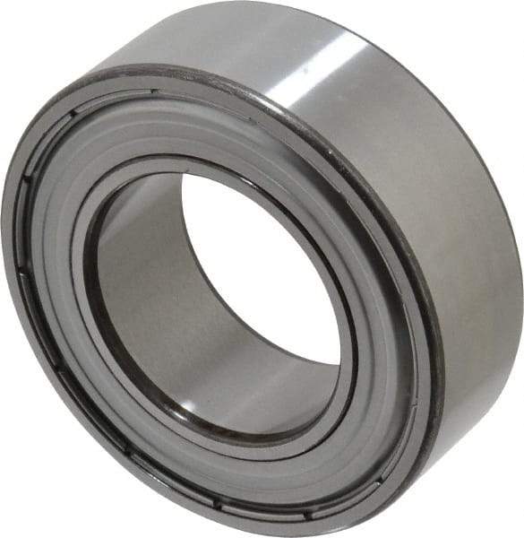 SKF - 50mm Bore Diam, 90mm OD, Double Shield Angular Contact Radial Ball Bearing - 30.2mm Wide, 2 Rows, Round Bore, 39,000 Lb Static Capacity, 48,800 Lb Dynamic Capacity - Exact Tool & Supply