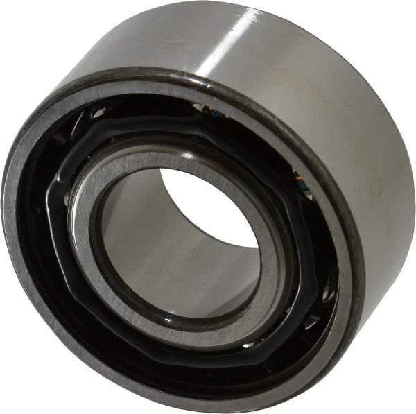 SKF - 35mm Bore Diam, 80mm OD, Open Angular Contact Radial Ball Bearing - 34.9mm Wide, 2 Rows, Round Bore, 35,500 Lb Static Capacity, 49,400 Lb Dynamic Capacity - Exact Tool & Supply