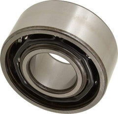 SKF - 35mm Bore Diam, 80mm OD, Open Angular Contact Radial Ball Bearing - 34.9mm Wide, 2 Rows, Round Bore, 35,500 Lb Static Capacity, 49,400 Lb Dynamic Capacity - Exact Tool & Supply