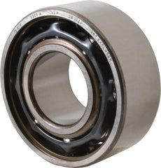 SKF - 45mm Bore Diam, 100mm OD, Open Angular Contact Radial Ball Bearing - 39.7mm Wide, 2 Rows, Round Bore, 53,000 Lb Static Capacity, 72,800 Lb Dynamic Capacity - Exact Tool & Supply