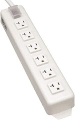 Tripp-Lite - 6 Outlets, 120 VAC15 Amps, 15' Cord, Power Outlet Strip - Keyhole, Tab Mount, 5-15/20R NEMA Configuration, 13-3/4" Strip - Exact Tool & Supply