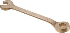 Ampco - 1-3/4" 12 Point Offset Combination Wrench - 15° Offset Angle, 22-3/4" OAL, Aluminum Bronze, Plain Finish - Exact Tool & Supply