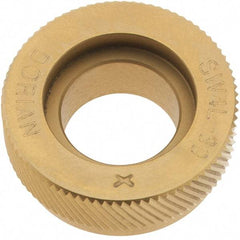 Dorian Tool - 90° Tooth Angle, 30 TPI, Knurl Wheel - 1/4" Face Width, 1/2" Hole - Exact Tool & Supply