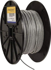 Value Collection - 3/32" x 1/16" Diam, Aircraft Cable - 480 Lb Breaking Strength, 7 x 7 Strand Core, Vinyl Coating - Exact Tool & Supply