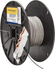 Value Collection - 1/16" Diam, Aircraft Cable - 480 Lb Breaking Strength, 7 x 7 Strand Core - Exact Tool & Supply
