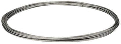 Value Collection - 3/16" Diam, Galvanized Steel Wire Rope - 4,200 Lb Breaking Strength, 7 x 19 Strand Core - Exact Tool & Supply
