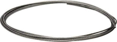 Value Collection - 1/4" Diam, Galvanized Steel Wire Rope - 7,000 Lb Breaking Strength, 7 x 19 Strand Core - Exact Tool & Supply
