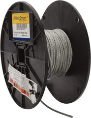 Value Collection - 1/8" Diam, Aircraft Cable - 1,700 Lb Breaking Strength, 7 x 7 Strand Core - Exact Tool & Supply