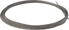 Value Collection - 1/4" Diam, Aircraft Cable - 6,100 Lb Breaking Strength, 7 x 7 Strand Core - Exact Tool & Supply