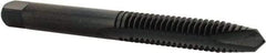 Cleveland - 1/4-20, 2 Flute, Oxide Finish, High Speed Steel Spiral Point Tap - Plug Chamfer, Right Hand Thread, 2B Class of Fit, Series 1011BO - Exact Tool & Supply