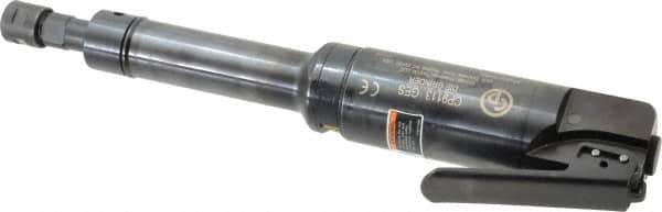 Chicago Pneumatic - 1/4" Collet, Straight Handle, Straight Air Die Grinder - 25,000 RPM, Side Exhaust, 31.79 CFM, 1 hp, 6.21 bar, 1/4" Inlet - Exact Tool & Supply