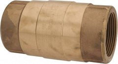 Strataflo - 2-1/2" Brass Check Valve - Inline, FNPT x FNPT, 200 WOG - Exact Tool & Supply