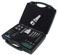 Parlec - 2.52 Inch Body, 5/8 Inch Boring Bar Hole Diameter, Manual Modular Boring Head - CAT40 Taper, Taper Shank - Exact Tool & Supply