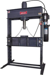 Dake - 50 Ton Hydraulic Shop Press - 16 Inch Stroke, 2 HP, Single Phase - Exact Tool & Supply