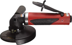 Sioux Tools - 4" Wheel Diam, 12,000 RPM, Pneumatic Angle & Disc Grinder - 3/8-24 Spindle, 35 CFM, Rear Exhaust - Exact Tool & Supply