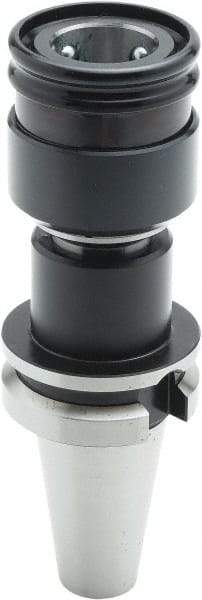 Parlec - BT40 Taper Shank Tension & Compression Tapping Chuck - #6 to 1-5/8" Tap Capacity, 4.99" Projection, Size 770 Adapter, Quick Change, Through Coolant - Exact Tool & Supply