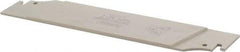 Iscar - 1.2598" Blade Height, 0.0984" Blade Width, 5.9055" OAL, Neutral Cut, Single End Indexable Cut-Off Blade - TGFH Blade, Sumo-Grip, Tang-Grip Series - Exact Tool & Supply