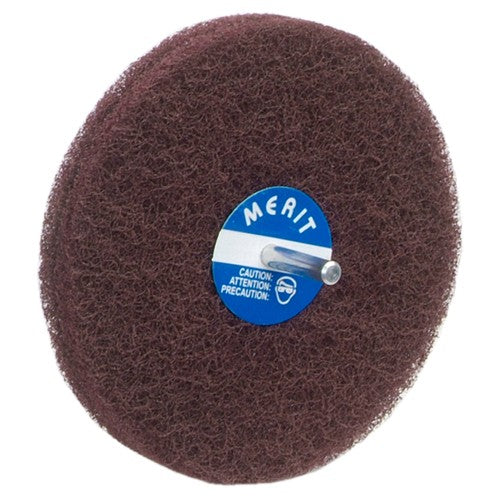 5″ × 1/2″ with 1/4″ Spindle Non-Woven Spindle - Mounted Disc Medium Grit Aluminum Oxide - Exact Tool & Supply