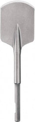 DeWALT - 4" Head Width, 4-1/2" OAL, 3/4" Shank Diam, Spade Chisel - Hex Drive, Hex Shank, Steel - Exact Tool & Supply