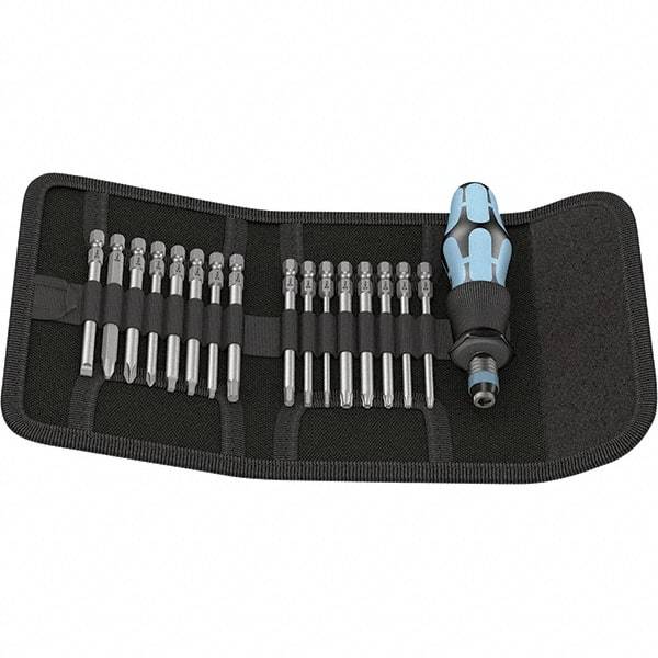 Wera - Screwdriver Bit Sets Type: Bit Set Drive Size: 1/4 (Inch) - Exact Tool & Supply