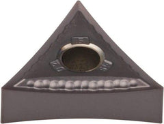 Kennametal - TNMG330.5 MS Grade KCU25 Carbide Turning Insert - AlTiN Finish, 60° Triangle, 3/8" Inscr Circle, 3/16" Thick, 0.008" Corner Radius - Exact Tool & Supply