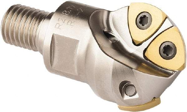 Seco - 40.01mm Cut Diam, 24.99mm Max Depth of Cut, Indexable Ball Nose End Mill - 50.01mm Head Length, M16 Modular Connection, R218.19 Toolholder, 218.19 200 Insert - Exact Tool & Supply