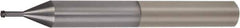 Vargus - #5-40 UN, 0.096" Cutting Diam, 4 Flute, Solid Carbide Helical Flute Thread Mill - Internal Thread, 0.308" LOC, 3" OAL, 1/4" Shank Diam - Exact Tool & Supply
