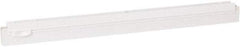 Vikan - 20" Rubber Blade Squeegee Refill - Double Edge, White, Plastic Holder - Exact Tool & Supply