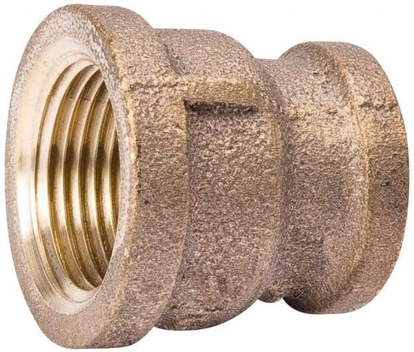 Value Collection - Class 125, 3/4 x 1/2" Internal Pipe, Red Brass Reducing Coupling - MPT - Exact Tool & Supply
