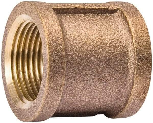 Value Collection - Class 125, 1" Internal Pipe, Red Brass Coupling - MPT - Exact Tool & Supply