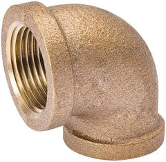 Value Collection - Class 125, 1 x 3/4" Internal Pipe, Red Brass 90° Elbow - MPT - Exact Tool & Supply