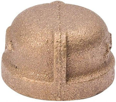 Value Collection - Class 125, 3/8" Internal Pipe, Red Brass End Cap - MPT - Exact Tool & Supply