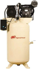 Ingersoll-Rand - 7.5 hp, 80 Gal Stationary Electric Vertical Air Compressor - Three Phase, 175 Max psi, 24 CFM, 460 Volt - Exact Tool & Supply