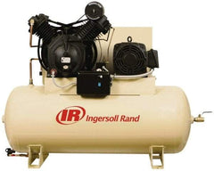 Ingersoll-Rand - 10 hp, 120 Gal Stationary Electric Vertical Air Compressor - Three Phase, 175 Max psi, 35 CFM, 460 Volt - Exact Tool & Supply