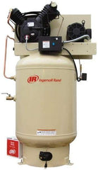 Ingersoll-Rand - 10 hp, 120 Gal Stationary Electric Vertical Air Compressor - Three Phase, 175 Max psi, 35 CFM, 230 Volt - Exact Tool & Supply