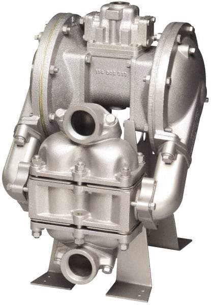 SandPIPER - Air Operated Diaphragm Pump - Neoprene Diaphragm, Aluminum Housing - Exact Tool & Supply