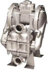 SandPIPER - Air Operated Diaphragm Pump - Santoprene Diaphragm, Aluminum Housing - Exact Tool & Supply