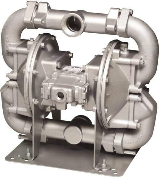 SandPIPER - Air Operated Diaphragm Pump - Buna Diaphragm, Aluminum Housing - Exact Tool & Supply