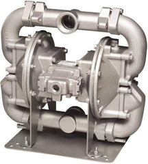 SandPIPER - Air Operated Diaphragm Pump - Buna Diaphragm, Aluminum Housing - Exact Tool & Supply
