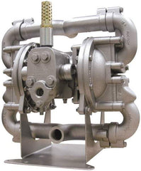 SandPIPER - Air Operated Diaphragm Pump - Neoprene Diaphragm, Aluminum Housing - Exact Tool & Supply