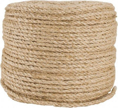 Value Collection - 500' Max Length Sisal Twisted Rope - 1/4" Diam, 48 Lb Capacity - Exact Tool & Supply