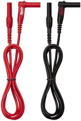 Milwaukee Tool - Black/Red Electrical Test Equipment Leads - Use with Clamp Meters, Digital Multimeters, Forsk Meters - Exact Tool & Supply