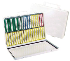 Medique - 31 & 36 Piece, 36 Person, Refill for Industrial First Aid Kit - 13-11/16" Wide x 2-3/4" Deep x 9-1/4" High, Plastic Case - Exact Tool & Supply