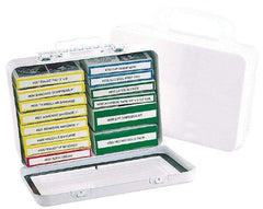 Medique - 14 & 16 Piece, 16 Person, Refill for Industrial First Aid Kit - 9-3/16" Wide x 2-3/4" Deep x 6-1/4" High, Plastic Case - Exact Tool & Supply