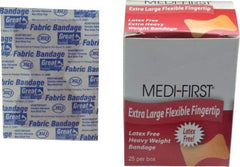 Medique - Fingertip Self-Adhesive Bandage - Woven Fabric Bandage, Latex Free - Exact Tool & Supply