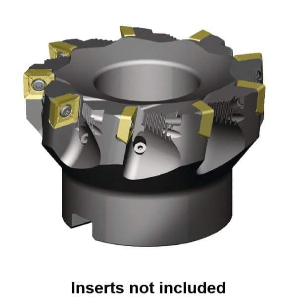 Kennametal - 3" Cut Diam, 1" Arbor Hole, 11mm Max Depth of Cut, 88.5° Indexable Chamfer & Angle Face Mill - 5 Inserts, SD_T43_PD_N__Z Insert, Right Hand Cut, 5 Flutes, Through Coolant, Series KSSZR - Exact Tool & Supply