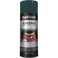 Dupli-Color - 12 oz Racing Green Automotive Heat Resistant Paint - Gloss Finish, 500°F Max Temp, Comes in Aerosol Can - Exact Tool & Supply