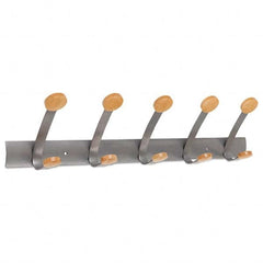 Alba - Coat Racks, Hooks & Shelving Type: Hangers Number of Hooks: 5 - Exact Tool & Supply